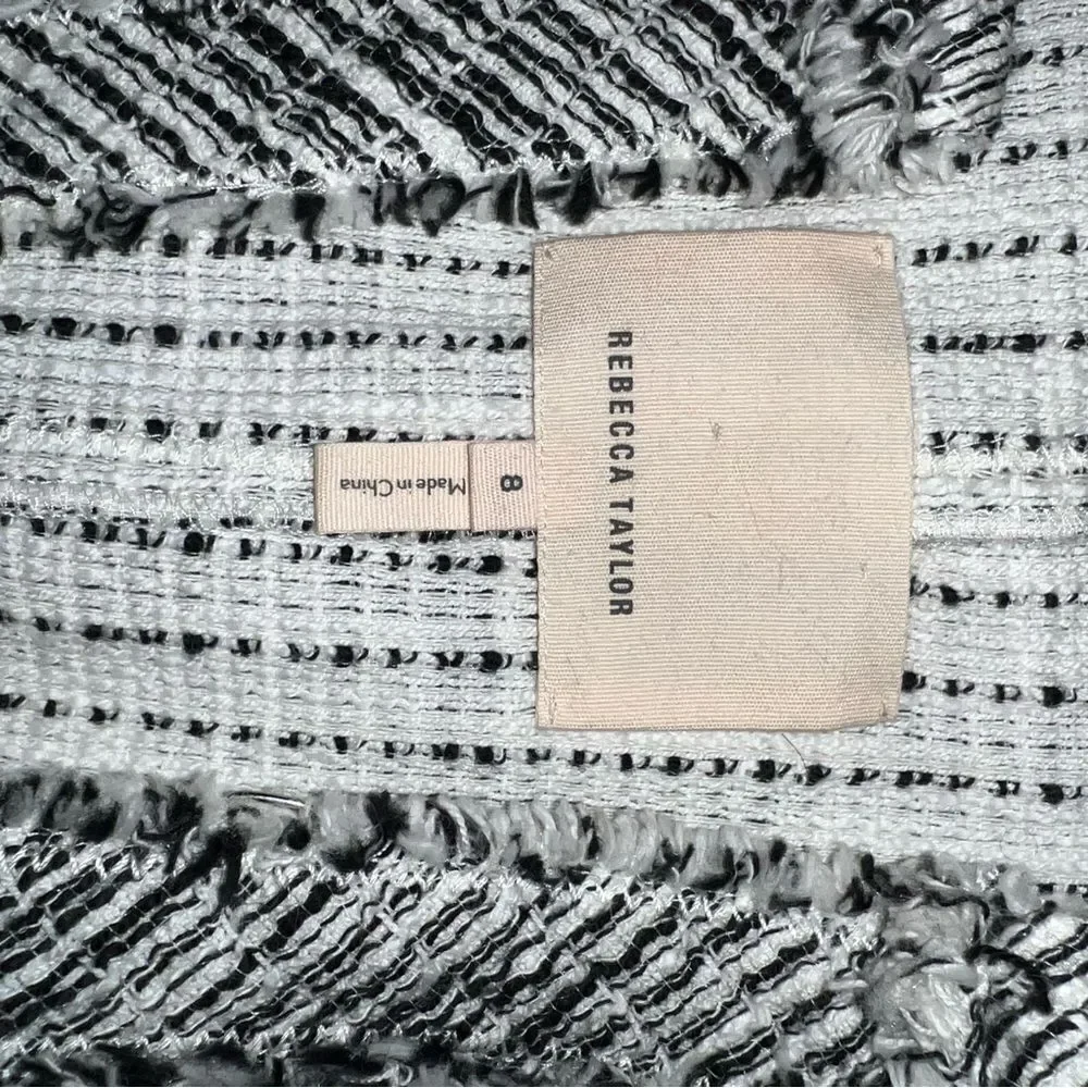 Rebecca Taylor Black and White Tweed Jacket - Picture 3 of 8